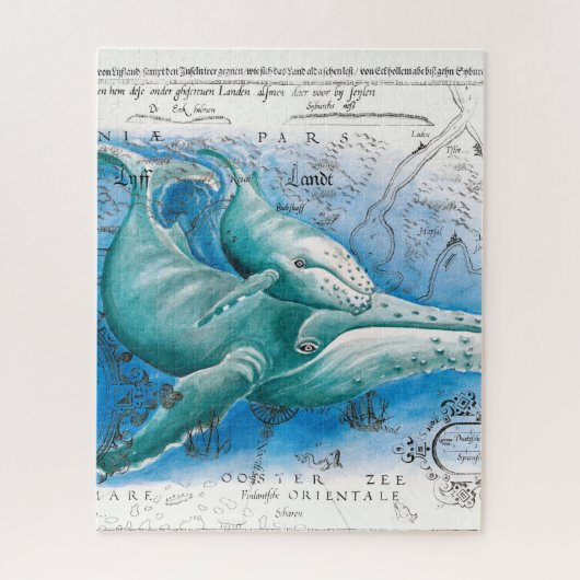 Humpback Family Map Legpuzzel (Verticaal)
