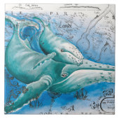 Humpback Family  Map Tegeltje (Voorkant)