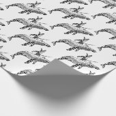 Humpback met baby cadeaupapier (Hoek)