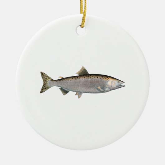 Humpback Salmon (oceaanfase) Keramisch Ornament (Voorkant)