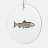 Humpback Salmon (oceaanfase) Keramisch Ornament (Links)
