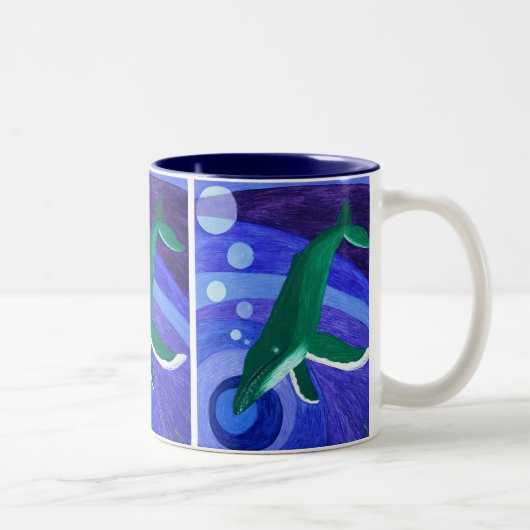 Humpback Song Tweekleurige Koffiemok (Rechts)