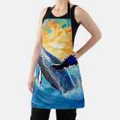 Humpback Sunset Leap Art Schort (Insitu)