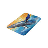 Humpback Sunset Leap Kunst Badmat (Gekanteld)