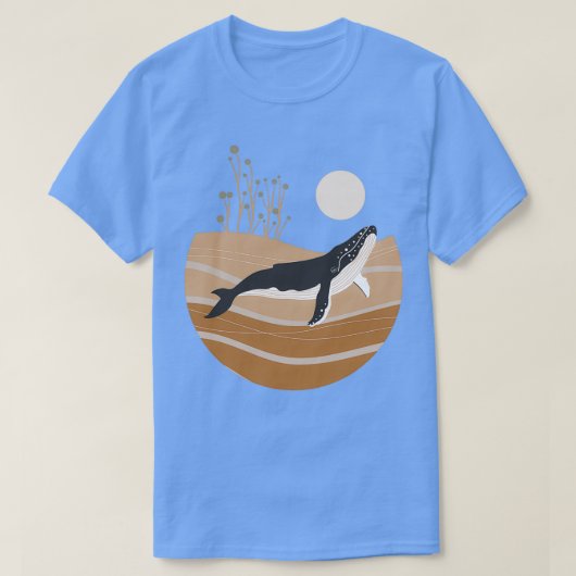 Humpback Sunset Ocean T-shirt (Design voorkant)