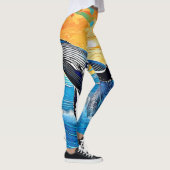 Humpback Sunset Sprong Kunst Leggings (Rechts)