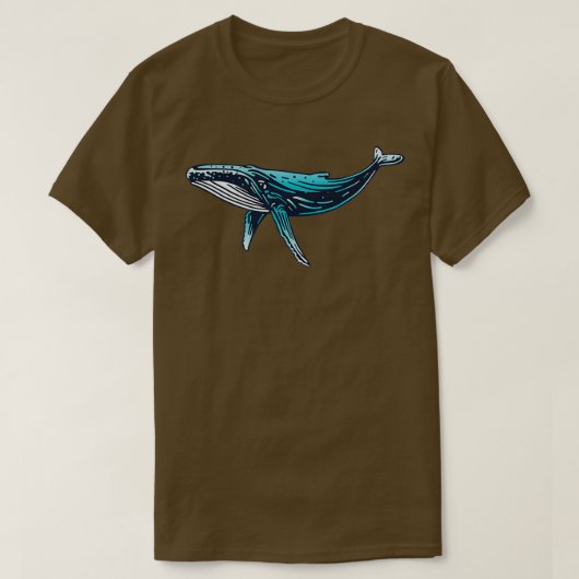 Humpback walvis 10 t-shirt (Design voorkant)