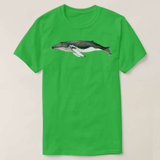 Humpback walvis 50 t-shirt (Design voorkant)