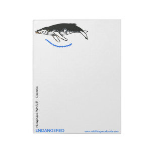 Humpback walvis - notitieblok