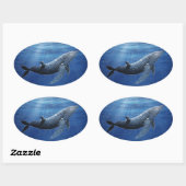 Humpback Walvis Oceaan Sticker (Vel)