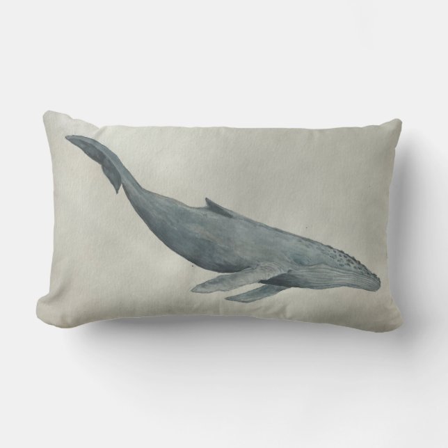 Humpback walviskussen, perfect voor uw huisje buitenkussen (Voorkant)