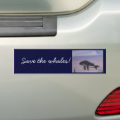 Humpback walvisschilderij bumpersticker (Op auto)