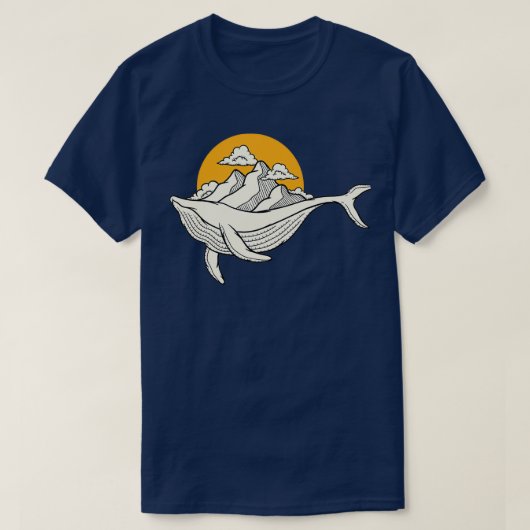 Humpback Whale 36 T-shirt (Design voorkant)