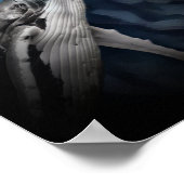 Humpback Whale bij maanlicht Poster (Hoek)