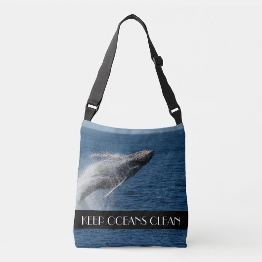Humpback Whale Breek nabij Maui Crossbody Tas (Voorkant)