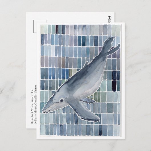 Humpback Whale Briefkaart (Voorkant / Achterkant)