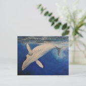 Humpback Whale Briefkaart (Staand voorkant)