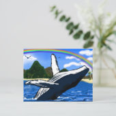 Humpback Whale Briefkaart (Staand voorkant)