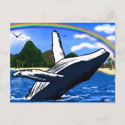 Humpback Whale Briefkaart (Voorkant)