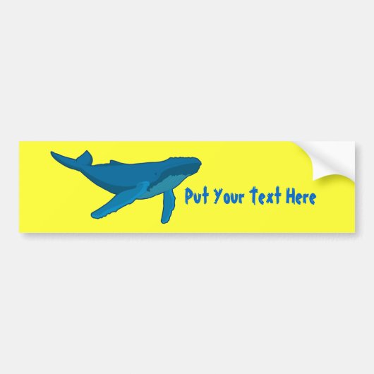 Humpback Whale Bumpersticker (Voorkant)
