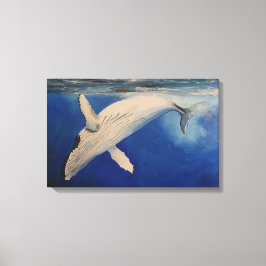 Humpback Whale Canvas Afdruk