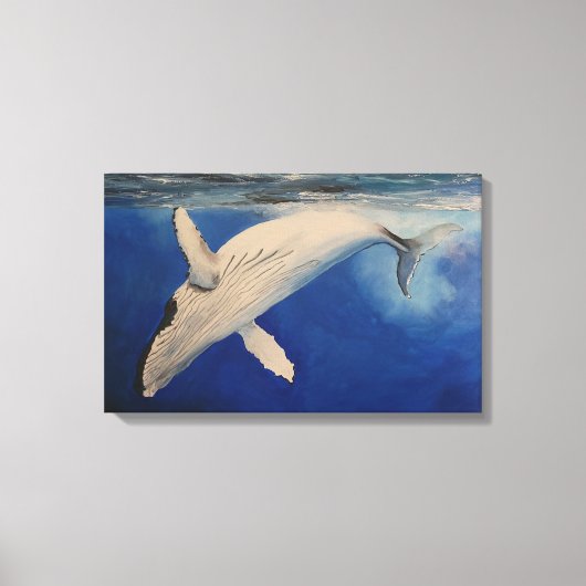 Humpback Whale Canvas Afdruk (Voorkant)