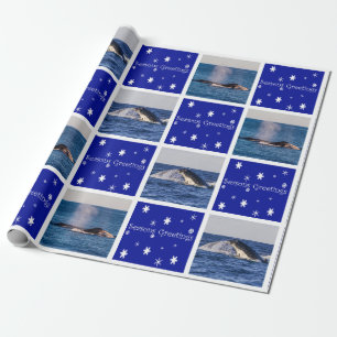 Humpback Whale die Australië kerst Cadeaupapier