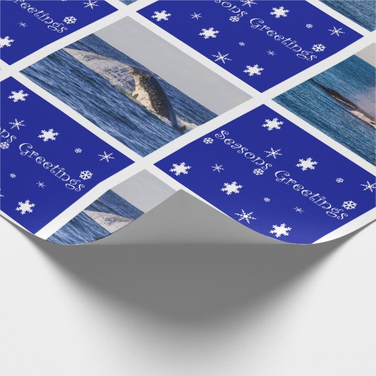 Humpback Whale die Australië kerst Cadeaupapier (Hoek)