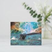 Humpback whale en Supernova Briefkaart (Staand voorkant)
