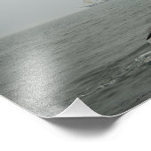 Humpback Whale en Tall Ship 2 Foto Afdruk (Hoek)