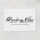 Humpback Whale en Tall Ship Mini Print Visitekaartje (Achterkant)