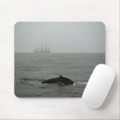 Humpback Whale en Tall Ship Mousepad Muismat (Met muis)