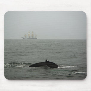 Humpback Whale en Tall Ship Mousepad Muismat