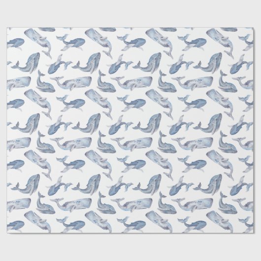 Humpback Whale Gift Wrapping Paper Cadeaupapier (Vlak)