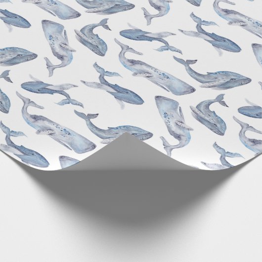 Humpback Whale Gift Wrapping Paper Cadeaupapier (Hoek)