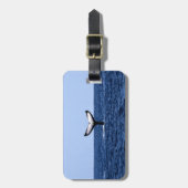 Humpback Whale in Ocean Bagagelabel (Voorkant verticaal)
