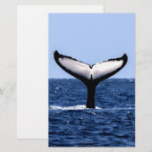 Humpback Whale in Ocean Briefpapier (Voorkant / Achterkant)