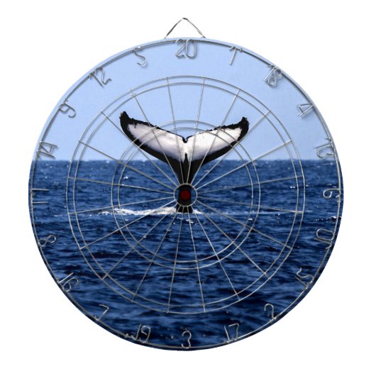 Humpback Whale in Ocean Dartbord (Voorkant)