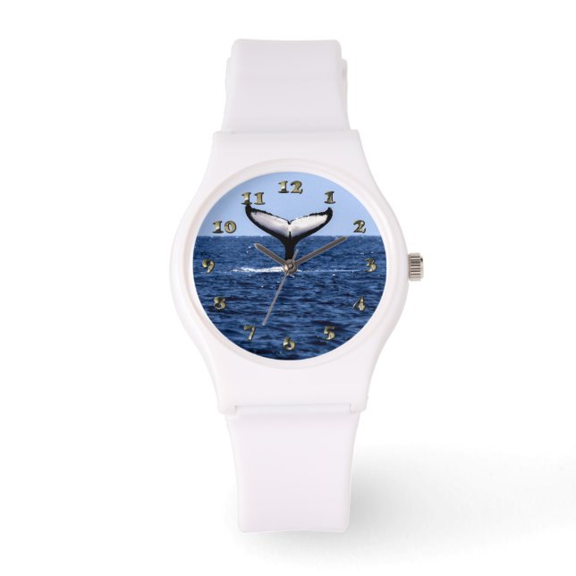 Humpback Whale in Ocean Horloge (Voorkant)