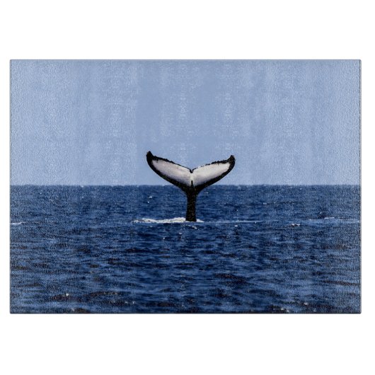 Humpback Whale in Ocean Snijplank (Voorkant)