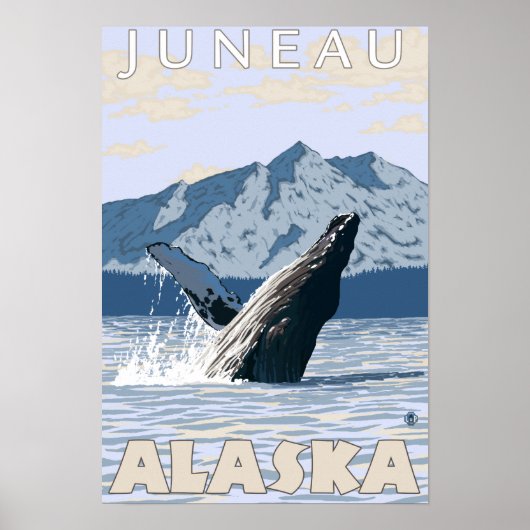 Humpback Whale - Juneau, Alaska Poster (Voorkant)