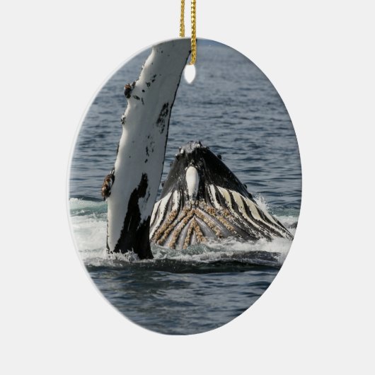 Humpback Whale Keramisch Ornament (Rechts)