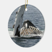 Humpback Whale Keramisch Ornament (Links)