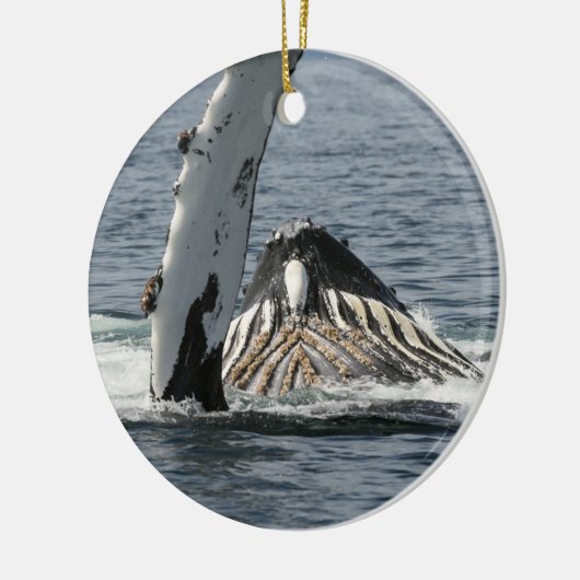 Humpback Whale Keramisch Ornament (Links)