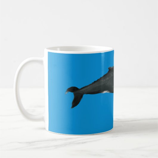 Humpback Whale Mug Blue Koffiemok (Links)