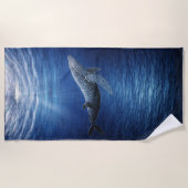 Humpback Whale Ocean Beach Towel Strandlaken (Voorkant)