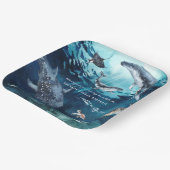 Humpback Whale | Ocean Birthday Papieren Bordje (Gebogen)