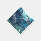 Humpback Whale | Ocean Birthday Party Napkins Servet (Hoek)