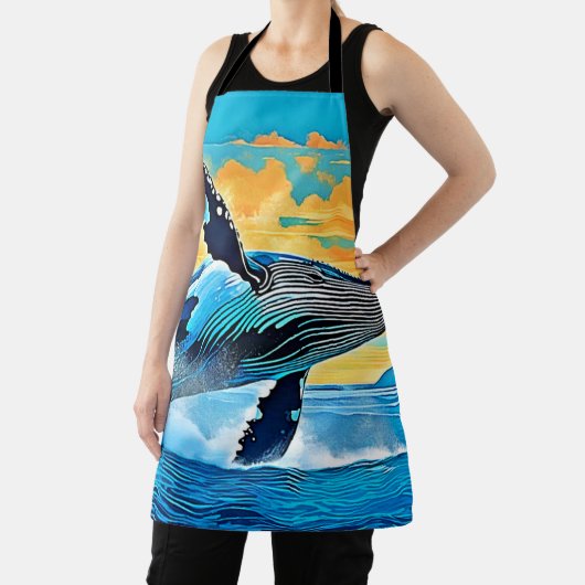 Humpback Whale Ocean Freedom Jump Design Schort (Insitu)