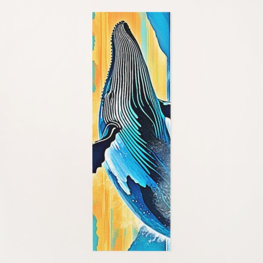 Humpback Whale Ocean Freedom Jump Design Yogamat (Voorkant)